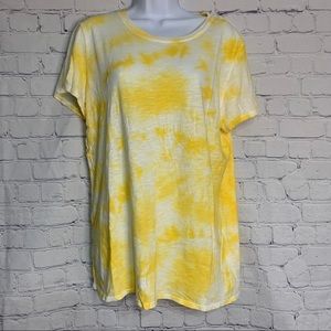 Victoria’s Secret PINK Yellow Tie-dye Top